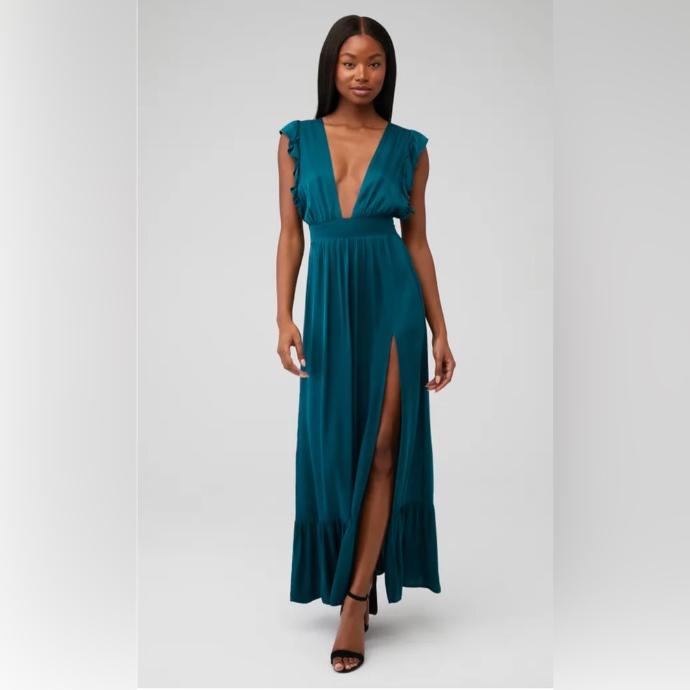 Satin maxi dress